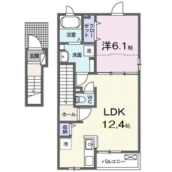 ベルクラージュの物件間取画像